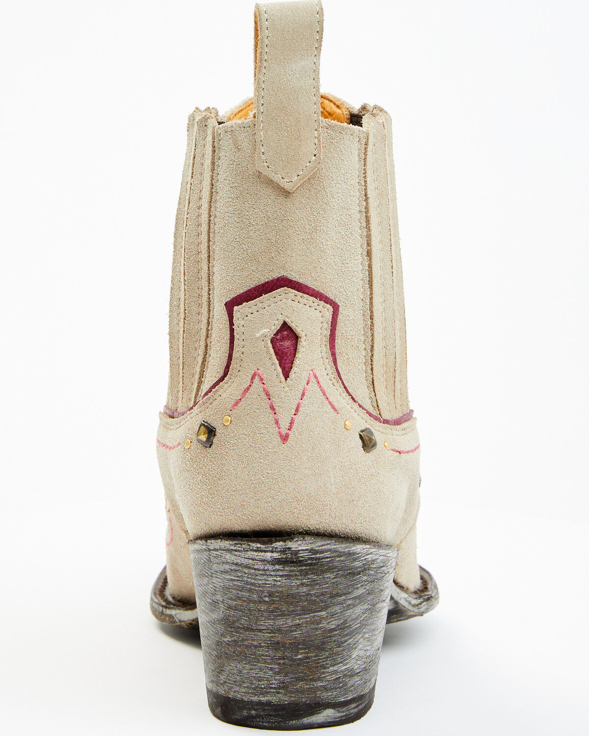 Image #5 - Old Gringo Women's Marinera Western Booties - Snip Toe, Purple, hi-res