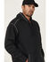 Image #2 - Forge Workwear Men's FR Solid Contrast Stitch Zip Hooded Jacket, Navy, hi-res