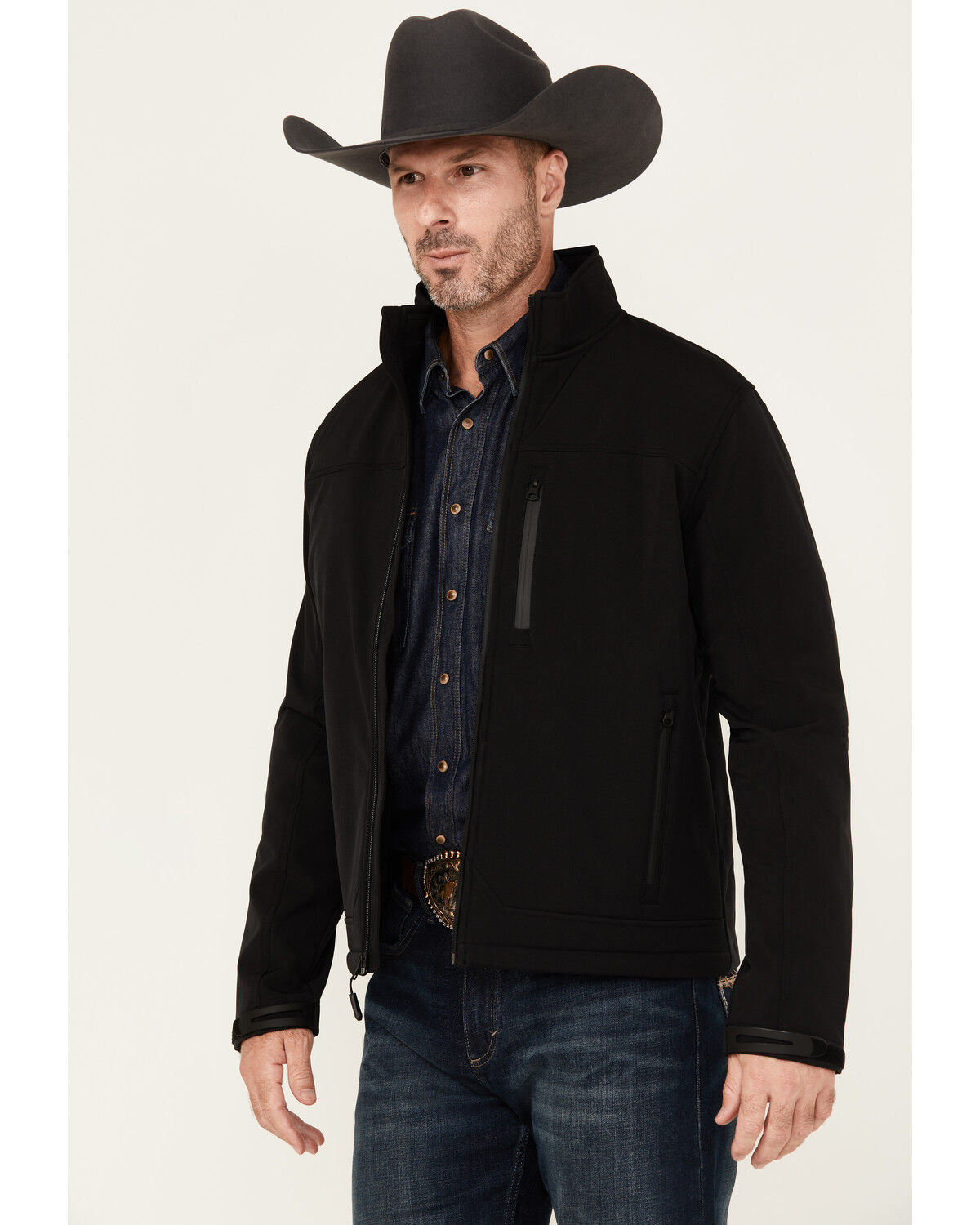 Image #2 - Cody James Men's Sharpshooter Concealed Carry Softshell Jacket, Black, hi-res