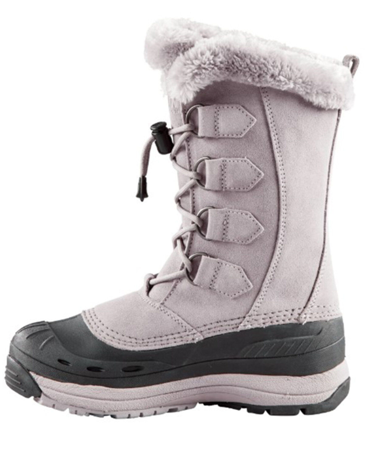 Image #2 - Baffin Women's Chloe Suede Leather Tundra Work Boots, Grey, hi-res