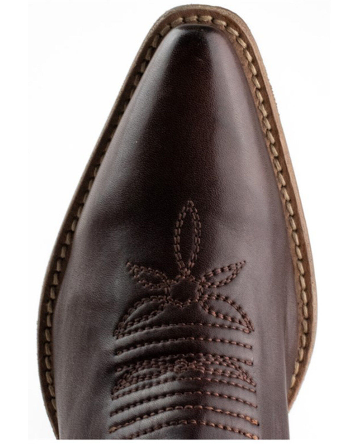 Image #6 - Dan Post Women's Mahan Feather Embroidery Western Boots - Snip Toe, Brown, hi-res