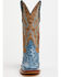 Image #4 - Tanner Mark Women's Bluebonnet Western Boots - Broad Square Toe, Blue, hi-res