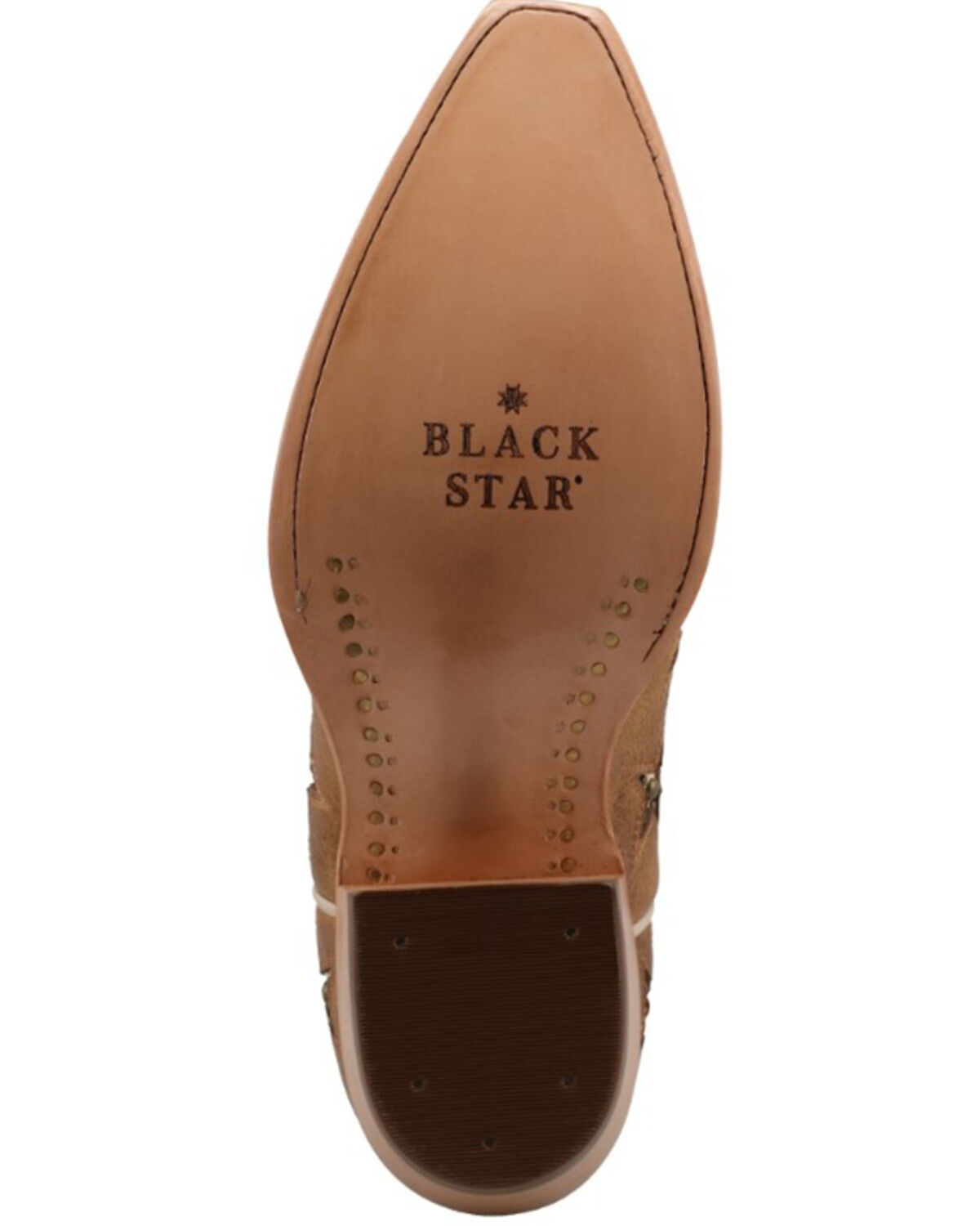 Image #7 - Black Star Women's Marfa Shortie Western Boots - Snip Toe, Caramel, hi-res