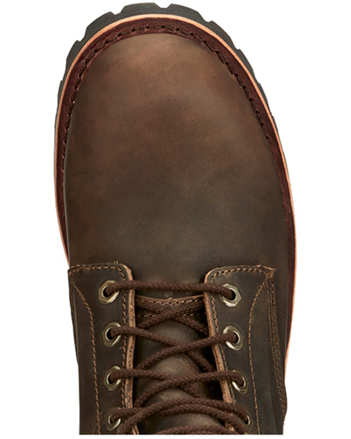 Image #6 - Chippewa Men's Wood Classic 2.0 8" Lace-Up Soft Work Boots - Soft Toe, Bark, hi-res