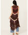 Image #4 - Shyanne Women's Long Striped Crochet Fringe Sweater Vest, Dark Brown, hi-res