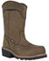Image #1 - Hoss Men's Buford Logger Pull-On Waterproof Logger Work Boots - Composite Toe, Brown, hi-res