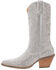Image #3 - Dingo Women's Silver Dollar Western Boots - Snip Toe, Silver, hi-res