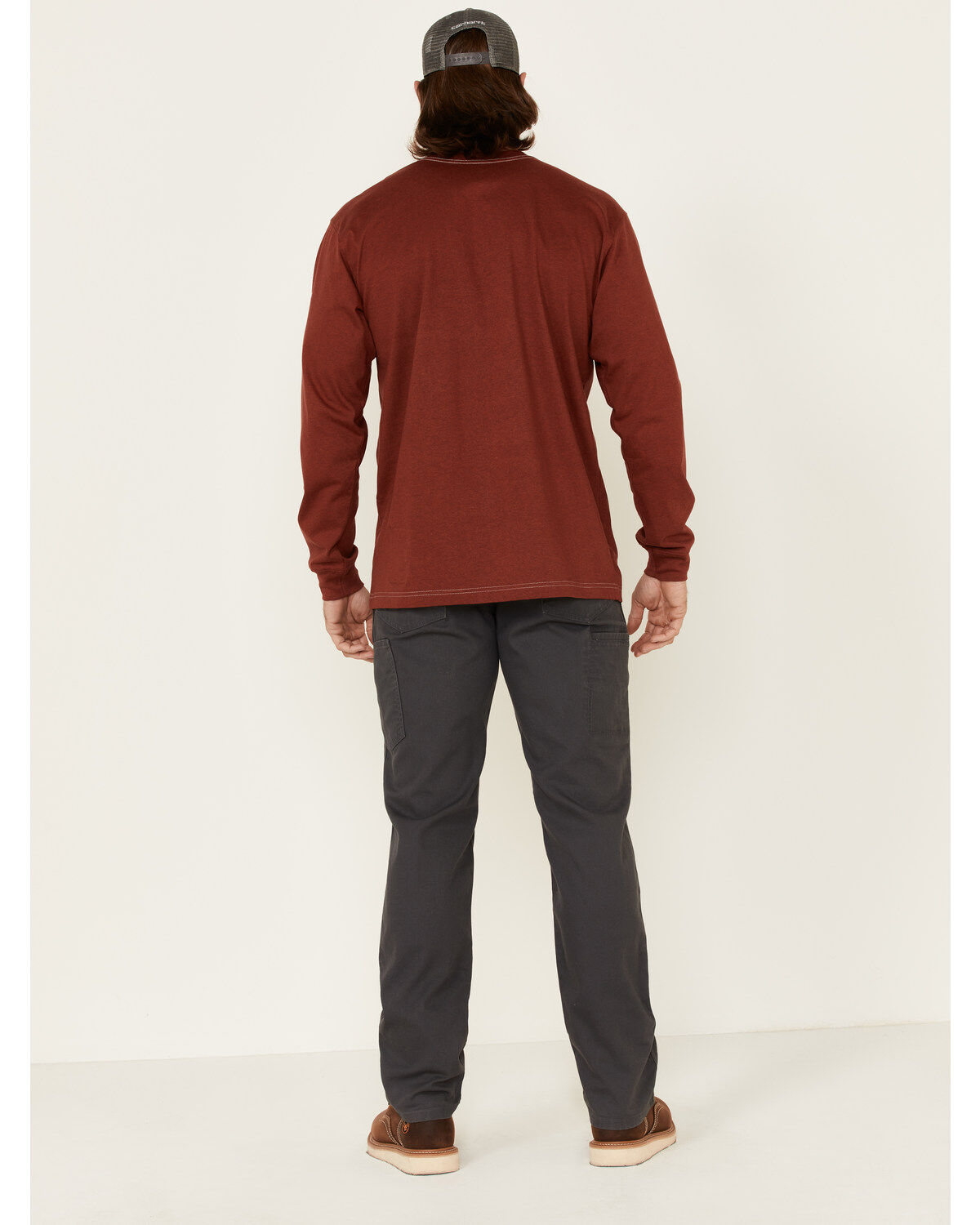 Image #2 - Carhartt Men's FR Shadow Rugged Flex&reg; Relaxed Work Pants, Dark Grey, hi-res
