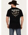 Image #4 - Ariat Men's American Rancher Short Sleeve Graphic T-Shirt, Black, hi-res
