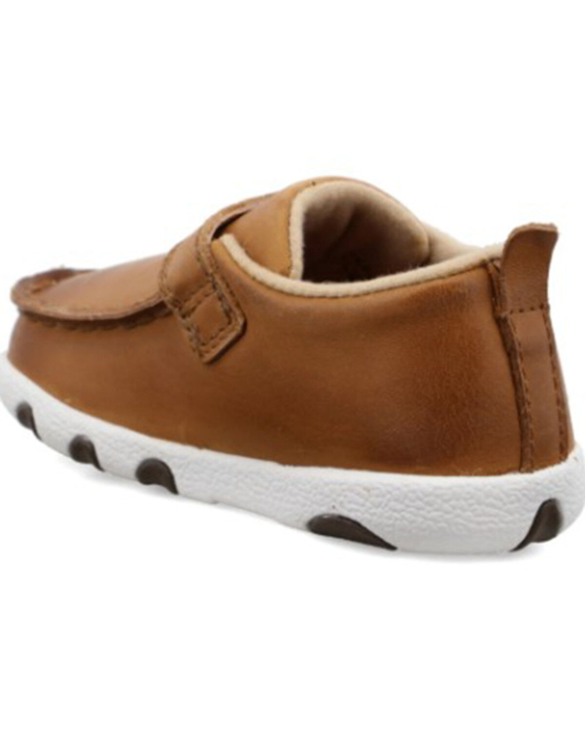 Image #5 - Twisted X Infant Kid's Driving Western Shoe - Moc Toe, Tan, hi-res