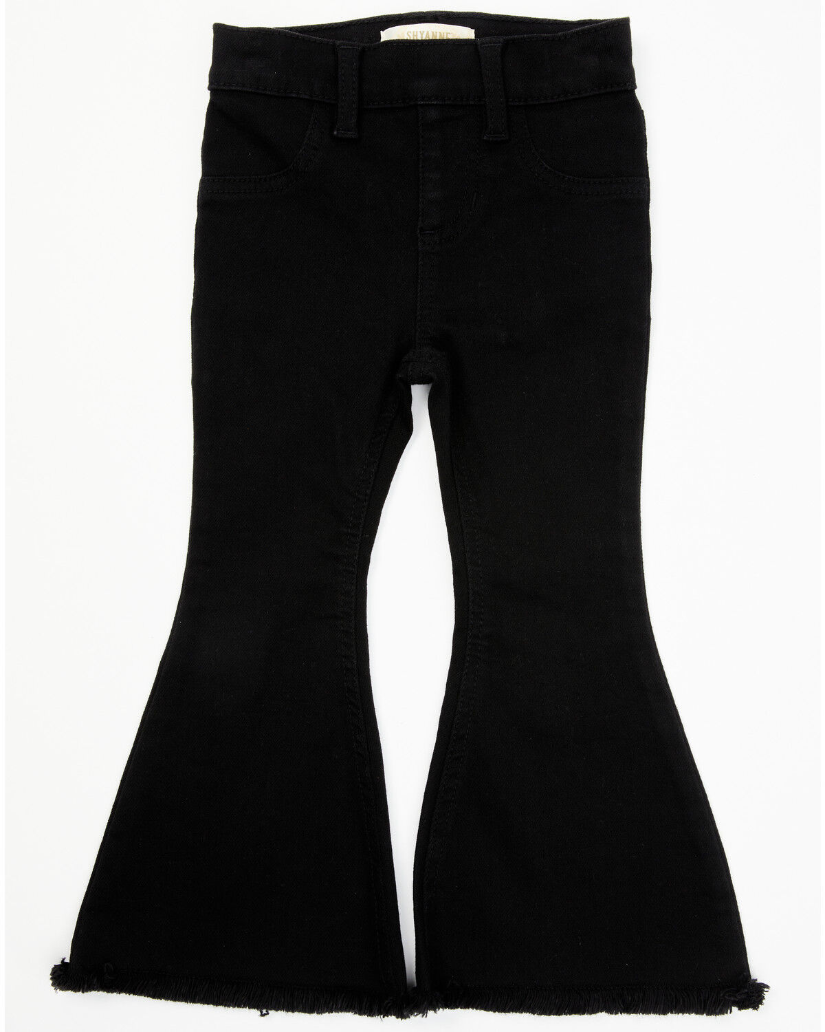 Shyanne Toddler Girls' Flare Stretch Denim Jeans, Black, hi-res