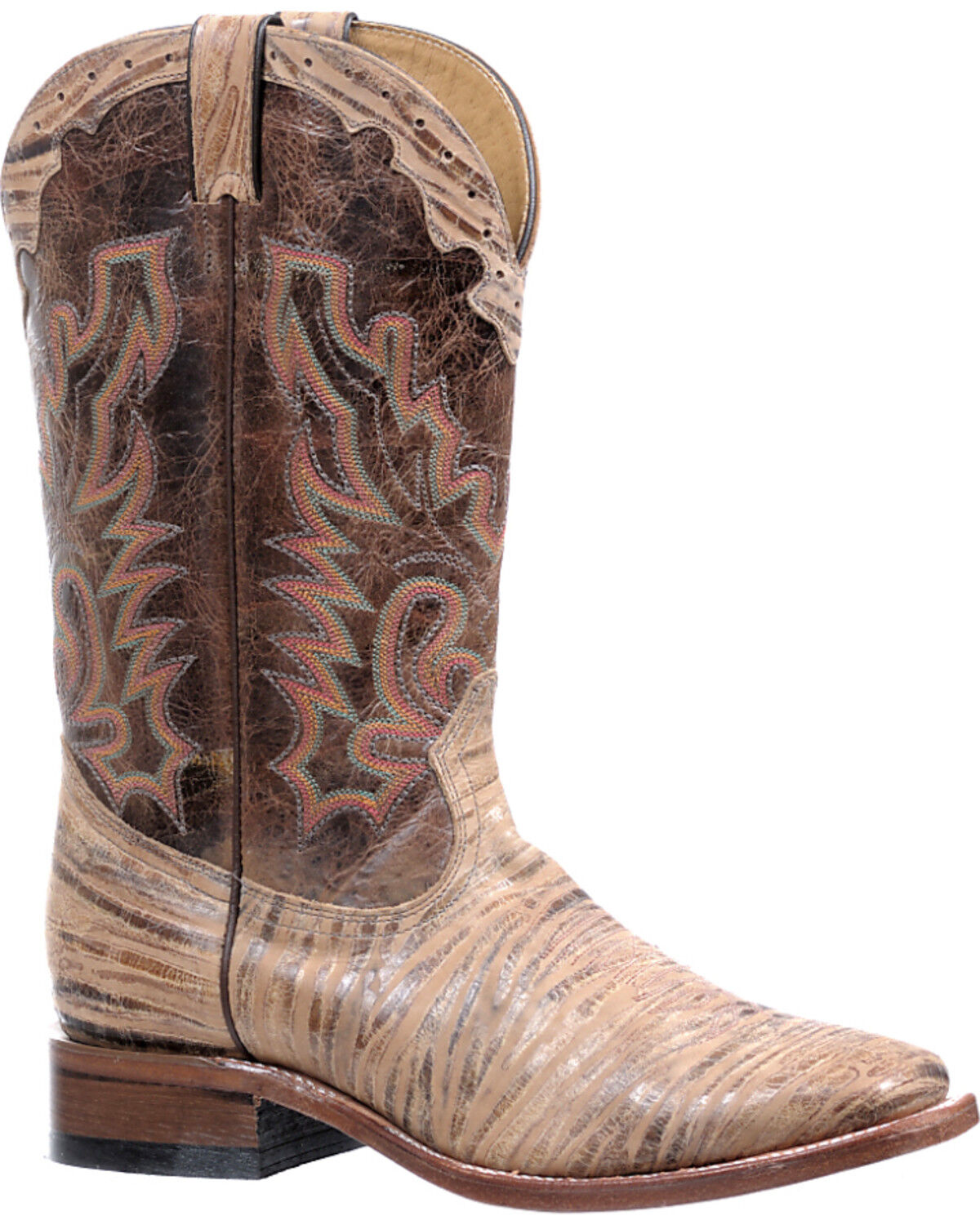 Image #1 - Boulet Oak Tan Puma Madera Boots - Square Toe, Tan, hi-res