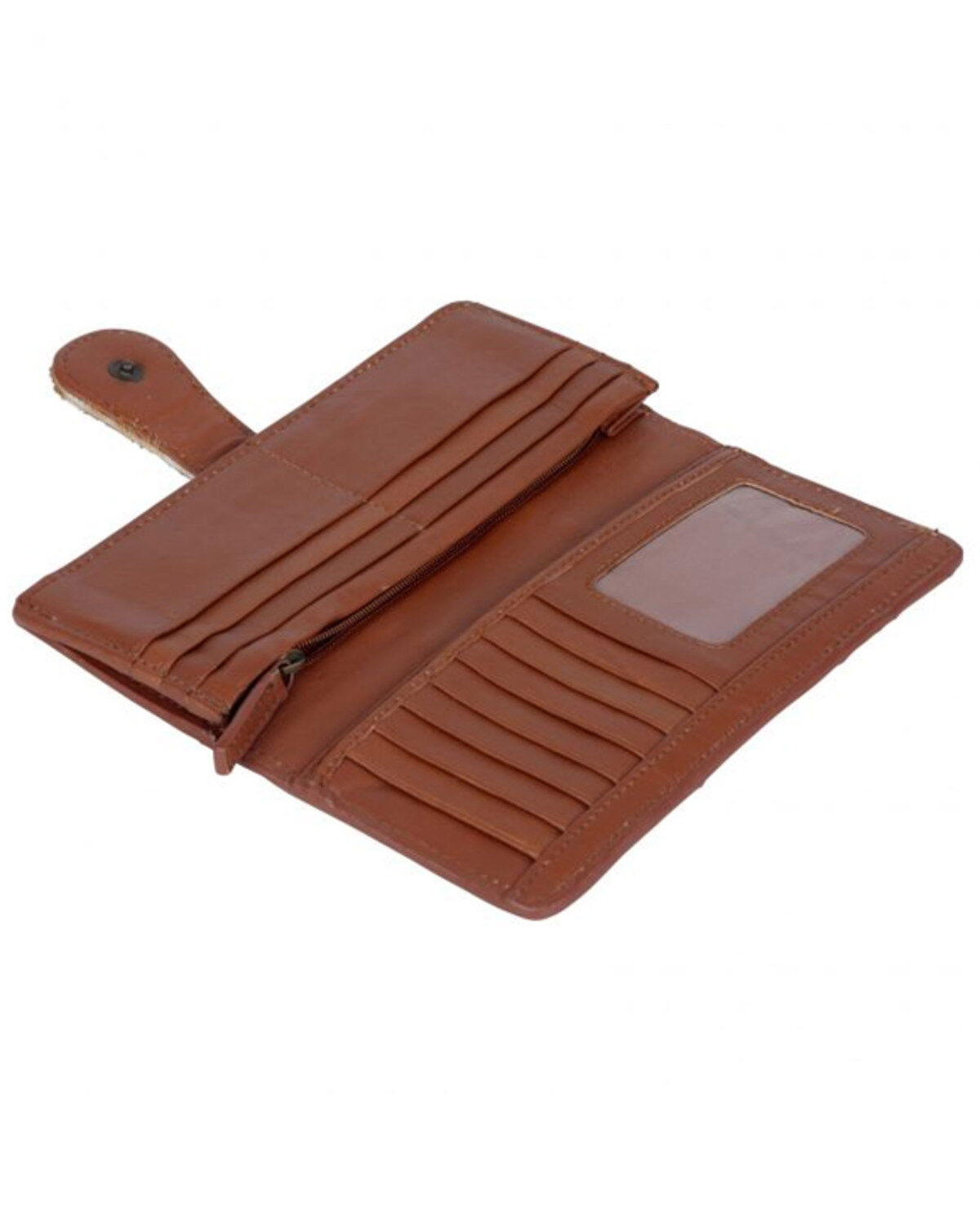 Image #4 - Myra Bag Women's Bleu Hair-On Wallet, Brown, hi-res