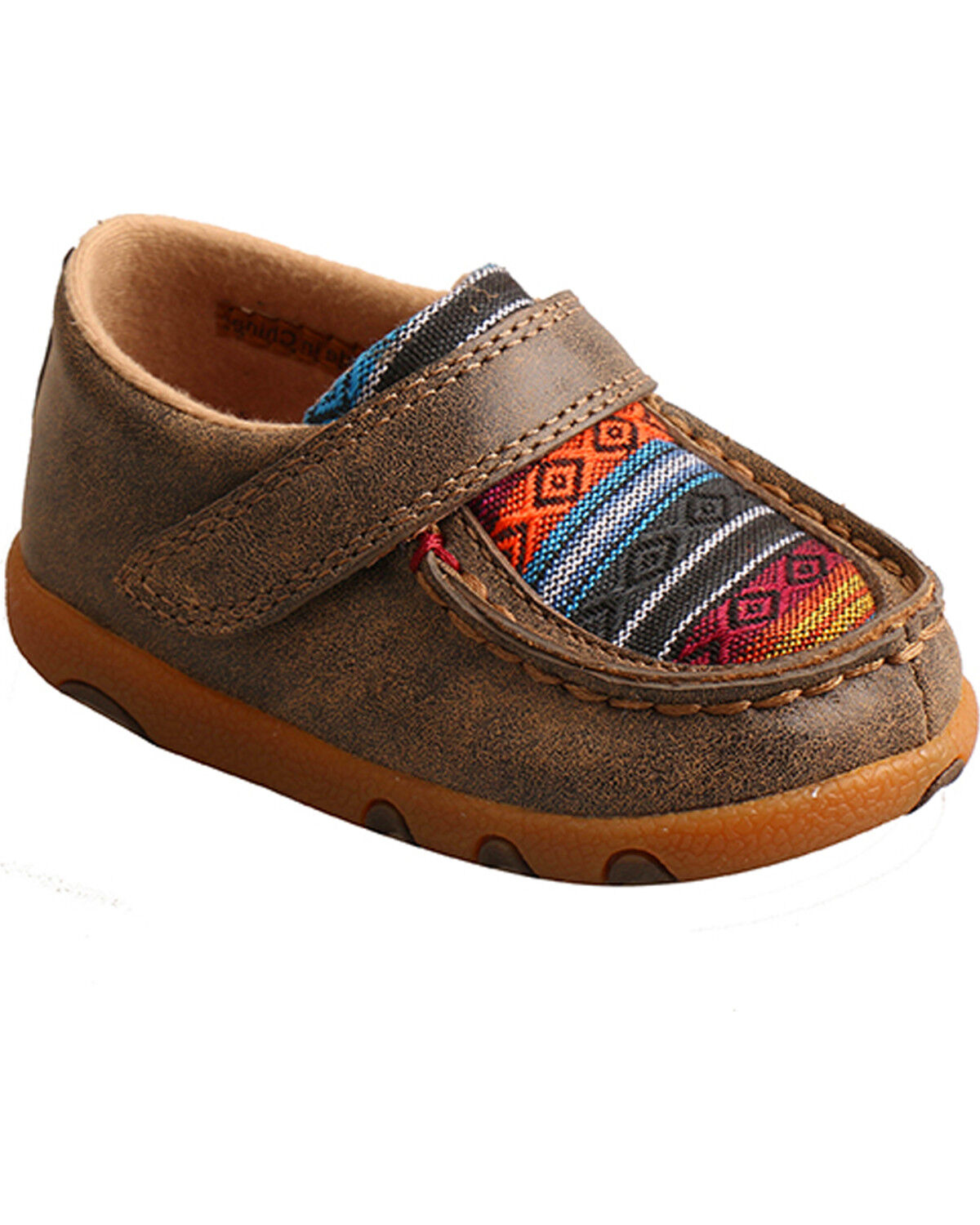 Twisted X Toddler Kid's Driving Mocs, Brown, hi-res
