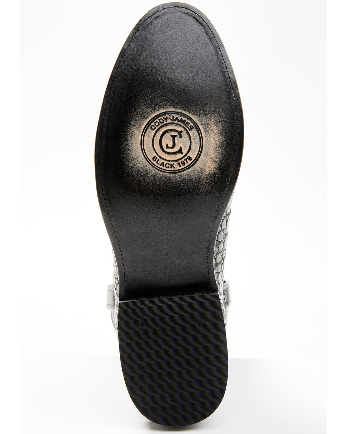 Image #7 - Cody James Black 1978&reg; Men's Carmen Exotic Caiman Belly Roper Boots - Round Toe, Black, hi-res