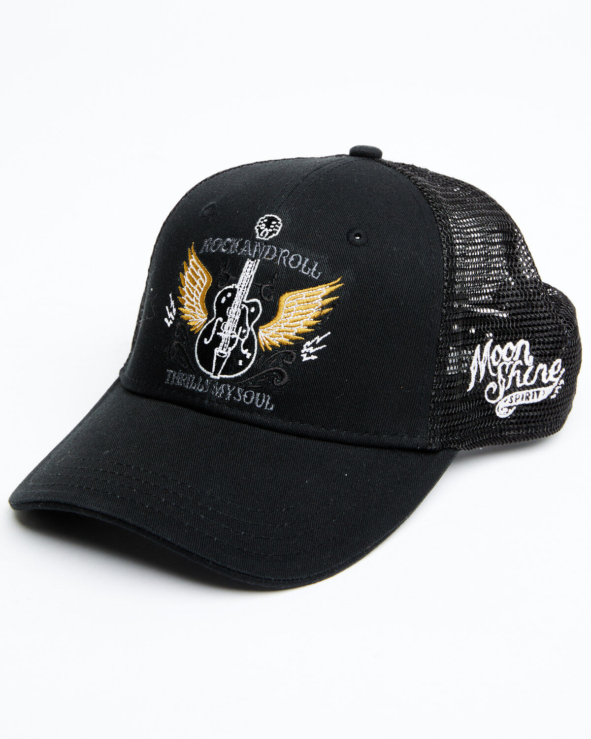 Image #1 - Moonshine Spirit&reg; Men's Guitar Wings Ball Cap, Black, hi-res
