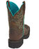 Image #5 - Justin Women's Mandra Chocolate Western Boots - Broad Square Toe, Chocolate, hi-res