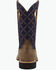 Image #5 - Twisted X Kid's Top Hand Performance Western Boots - Broad Square Toe, Navy, hi-res