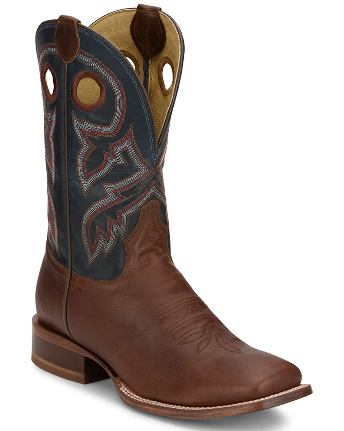 Image #1 - Tony Lama Men's Lars Western Boots - Broad Square Toe, Brown, hi-res