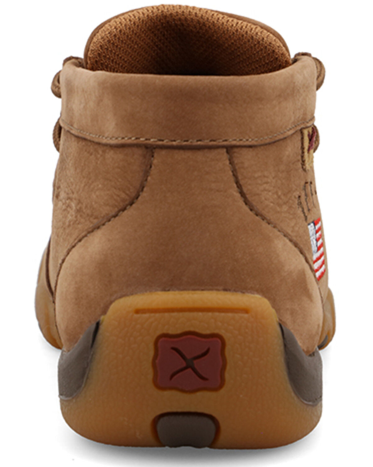 Image #5 - Twisted X Kid's Patriotic Chukka Driving Casual Shoes - Moc Toe, Camel, hi-res
