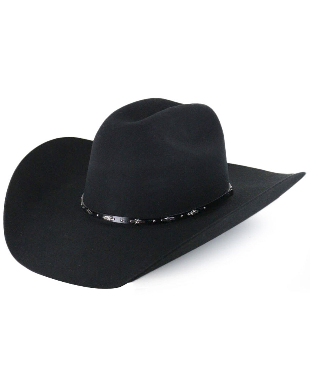 Image #1 - Cody James&reg; Men's Drifter 3X Rider Crown Wool Hat, Black, hi-res