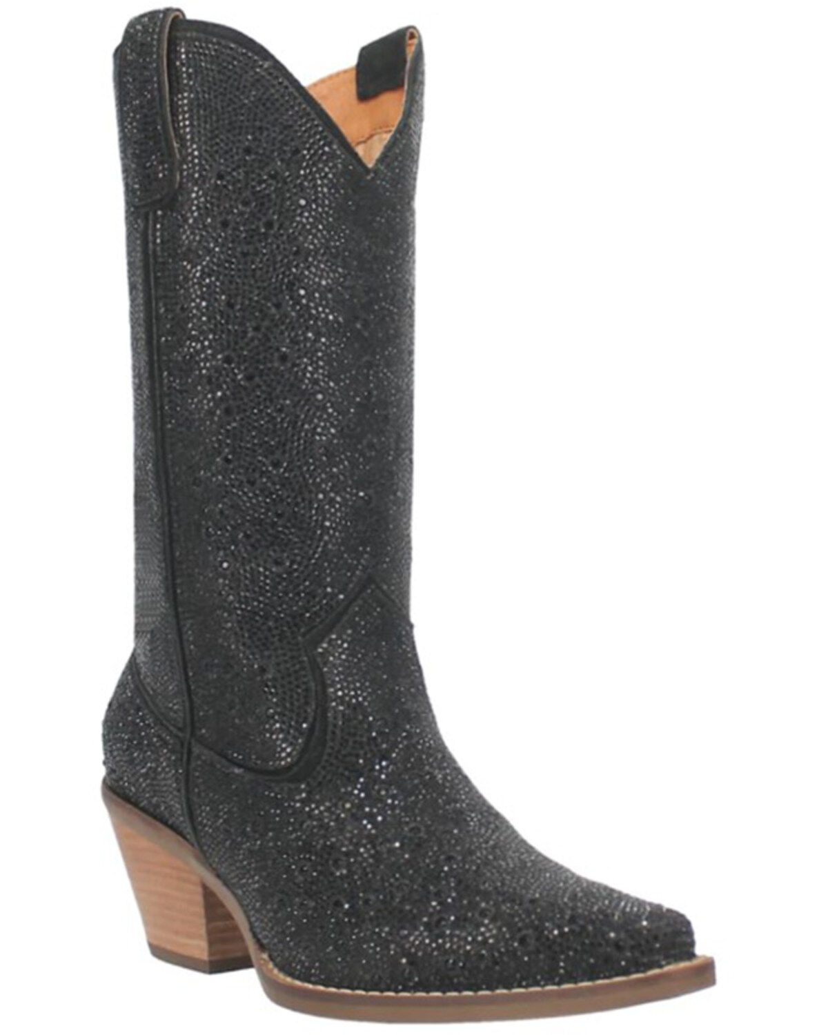 Image #1 - Dingo Women's Dollar Western Boots - Snip Toe, Black, hi-res